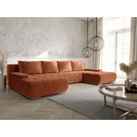 Fun Möbel Wohnlandschaft Sofa mit Schlaffunktion VOGAR Stoff Poso