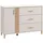 Home Affaire »Belfort Schubladenkommode Sideboard 3 Schubladen und 1 Tür«, 125x40x90, FSC®-zertifizierter Holzwerkstoff, Trendfarbe cashmere, weiß