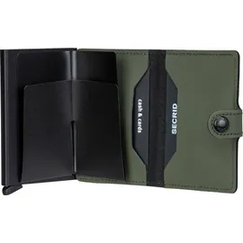 Secrid Miniwallet Unisex Geldbörse matte green-black