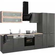 kochstation Küchenzeile KS-Utah 310 cm grau