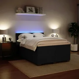vidaXL Boxspringbett 140 x 200 cm Schwarz