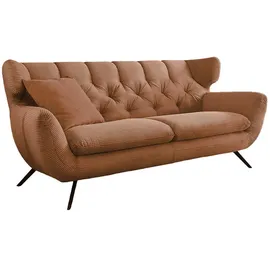 KAWOLA 2,5-Sitzer Charme Cord rost