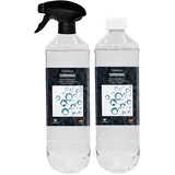 Cleanerist Isopropanol IPA 99,9% – Reinigungsalkohol | in der Sprühflasche | Hygienereiniger | Lösungsmittel & Fettlöser I 2x1 Liter