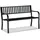 Relaxdays Gartenbank 127,5 x 59,5 x 82 cm schwarz