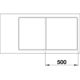Blanco Axia III 5 S-F anthrazit + Excenterbetätigung + InFino + Holzschneidbrett