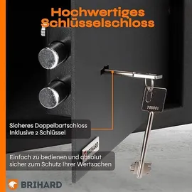 Brihard Business XXL Tresor mit Schlüssel 73x40x36cm / keine Sicherheitsstufe