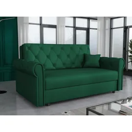 Mirjan24 Schlafsofa Viva Roma III mit Schlaffunktion 3-Sitzer Grün