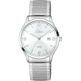 Selva SELVA Quarz-Armbanduhr mit Zugband, Zifferblatt schwarz Ø 39mm