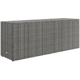 vidaXL Gartenschrank Schwarz 100x55,5x80 cm Poly Rattan