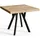 alpimeble Rico 100 x 77 x 100 cm naturbelassen/schwarz