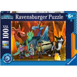 Ravensburger Kinderpuzzle 13379 - Dragons: Die 9 Welten - 100 Teile Xxl Dragons Puzzle Für Kinder Ab 6 Jahren