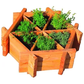 Promadino Kräuterbeet 76 x 72 x 27 cm braun