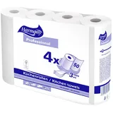Küchenrollen Harmony Professional 3-lagig 50 Blatt FSCR-zertifiziert, 4 Stk.