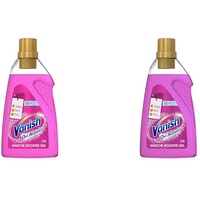 Vanish Oxi Action Gel Pink – 1 x 1,5l – Fleckenentferner und Wäsche-Booster Gel ohne Chlor – Für bunte Wäsche (Packung mit 2)
