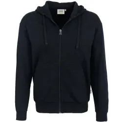 HAKRO® Kapuzen-Sweatjacke PREMIUM, 605, schwarz 1 Stück, Größe: 3XL