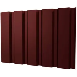 Trapezblech T35/207M | Wand | Stahl 0,50 mm | 50 μm PURLAK® | 8012 - Rotbraun