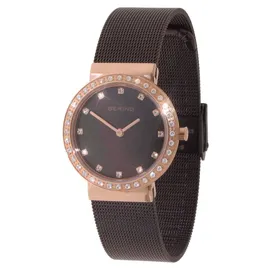 BERING 10729-262 Classic Damenuhr - Gold/Braun