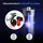 Fischer LED-Akku Beleuchtungs-Set Twin Stop 100 +80 Lux Fernlicht