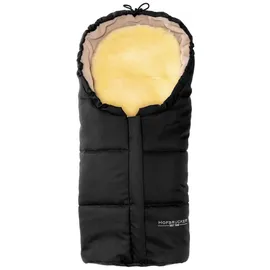 Hofbrucker Lammfellfußsack Leni in Schwarz - (L)80 x (B)35 cm