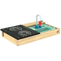 TP Toys Matschküche Mixi | Zubehör für Spielhäuser | 36x60x12 cm - Natur