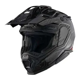 NEXX X.wed3 Furka Endurohelm - Schwarz/Dunkelgrau / L