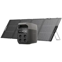 EcoFlow EcoFlow DELTA 3 Tragbare Powerstation mit 220 W Solarpanel, 1 024 kWh Powerstation Solargenerator, Balkonkraftwerk DELTA 3 mit 220 W Solarpanel, für Camping, Wohnmobile, netzunabhängiges Wohnen und Backup-Leistung