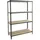 simonclick Metallregal 150 x 110 x 40 cm Schwarz