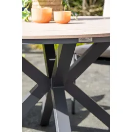 Gardissimo Armati Gartentisch Ø 148 x 74 cm Anthrazit/Hell