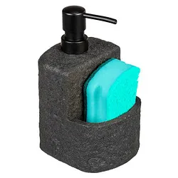 WENKO Seifenspender Festival 54667100 schwarz Beton 380,0 ml