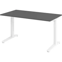 bümö Schreibtisch Serie-XB Grau / Weiß
