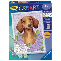 Ravensburger Malen nach Zahlen Dackel Lilac 1 St. Rosa