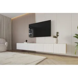 altdecor NOA-2 Lowboard 300 cm x 40 cm x 40 cm Weiß Holzwerkstoff