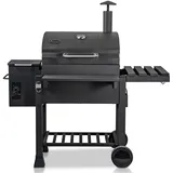 ACTIVA Grill Pelletsmoker Mondial, Grillwagen Smoker BBQ Barbeque Räuchern Smoken Räucherofen, Pellet-Smoker