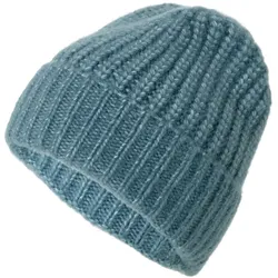Tchibo - Strickmütze mit Wolle - blau