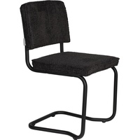2x Zuiver, Stühle, Ridge Kink Chair Soft Black