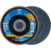 Pferd Fächerschleifscheibe Z 80PSF gerade 125mm K80