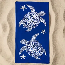 Le Comptoir de la Plage Bari Strandtuch 90 x 170 cm Blau