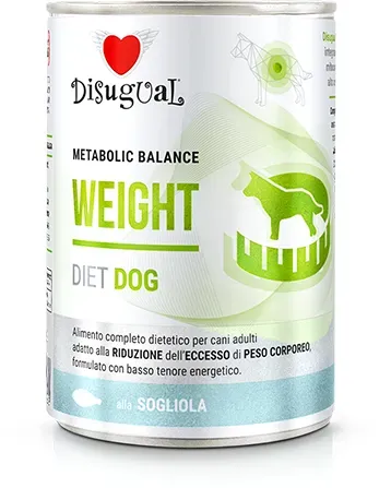 Disugual Karma Nassfutter für Hunde, Veterinärfutter WEIGHT Sola (für ausgewachsene Hunde) 400g