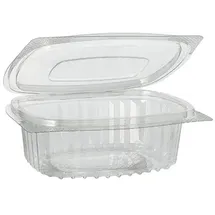 Papstar Feinkost- und Salatschalen mit Klappdeckel 50 St. 4,3 cm x 10,6 cm x 13,3 cm klar
