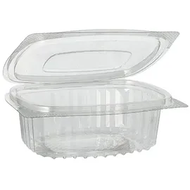 Papstar Feinkost- und Salatschalen mit Klappdeckel 50 St. 4,3 cm x 10,6 cm x 13,3 cm klar