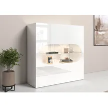 Home Affaire Highboard 120 x 121 x 40 cm Weiß hochglanz