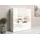 Home Affaire Highboard 120 x 121 x 40 cm Weiß hochglanz