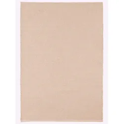 Teppich HEINE HOME Gr. 8, beige (natur), B:190cm H:12mm L:290cm, Wolle, Wolle, Teppiche