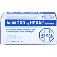 Jodid 200 μg HEXAL Tabletten, 100.0 St. Tabletten 3105998