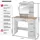 Tectake tectake® Schminktisch, im modernen Look, 3 offene Ablagen, unterteilte Schublade, 90 x 40 x 137,5 cm