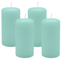 Kopschitz Kerzen Adventskranzkerzen 4 St. Ø 50 x 100 mm türkis