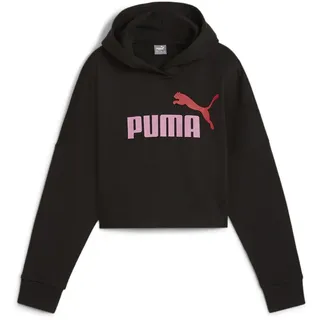 Puma ESS Logo Cropped Hoodie G, Mädchen Schweiß, PUMA black 671134