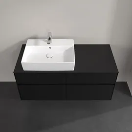 Villeroy & Boch Waschtischunterschrank 4 Auszüge 120 x 54,8 x 50 cm Schwarz