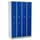 Gürkan Spind lichtgrau, enzianblau 106316, 8 Schließfächer 117,0 x 50,0 x 195,0 cm