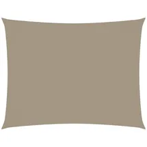 vidaXL Sonnensegel Oxford-Gewebe Rechteckig 3x6 m Taupe
